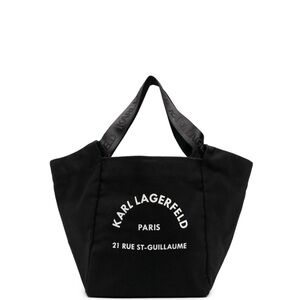 Karl Lagerfeld Black Canvas Tote